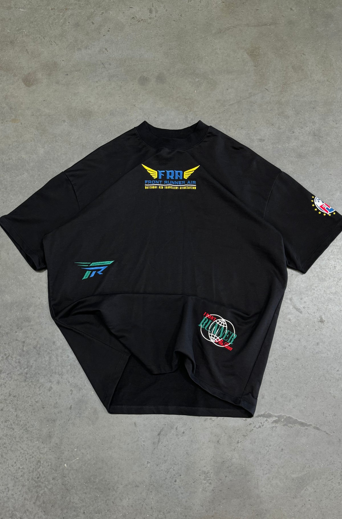 Logo Aviation Tee - Black