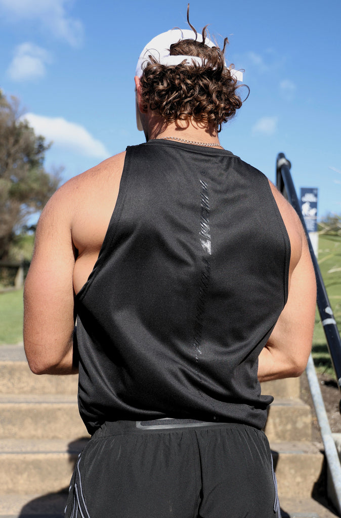 Tribal Dept Singlet - Black