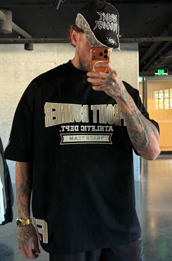 Athletic Department Tee Black/Malt [men]