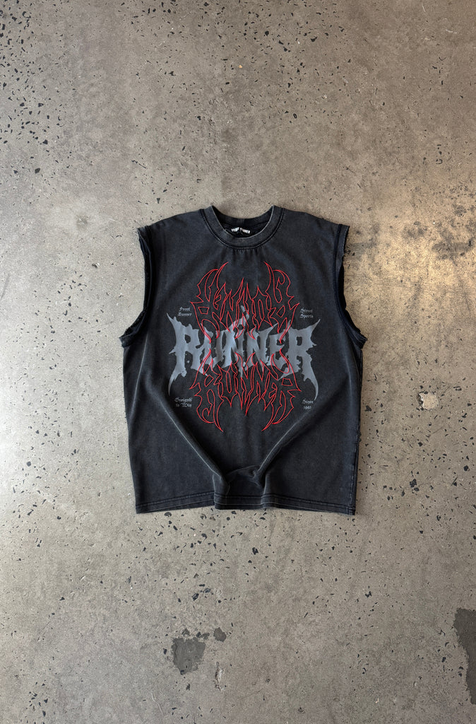 Burn Tank - Washed Black