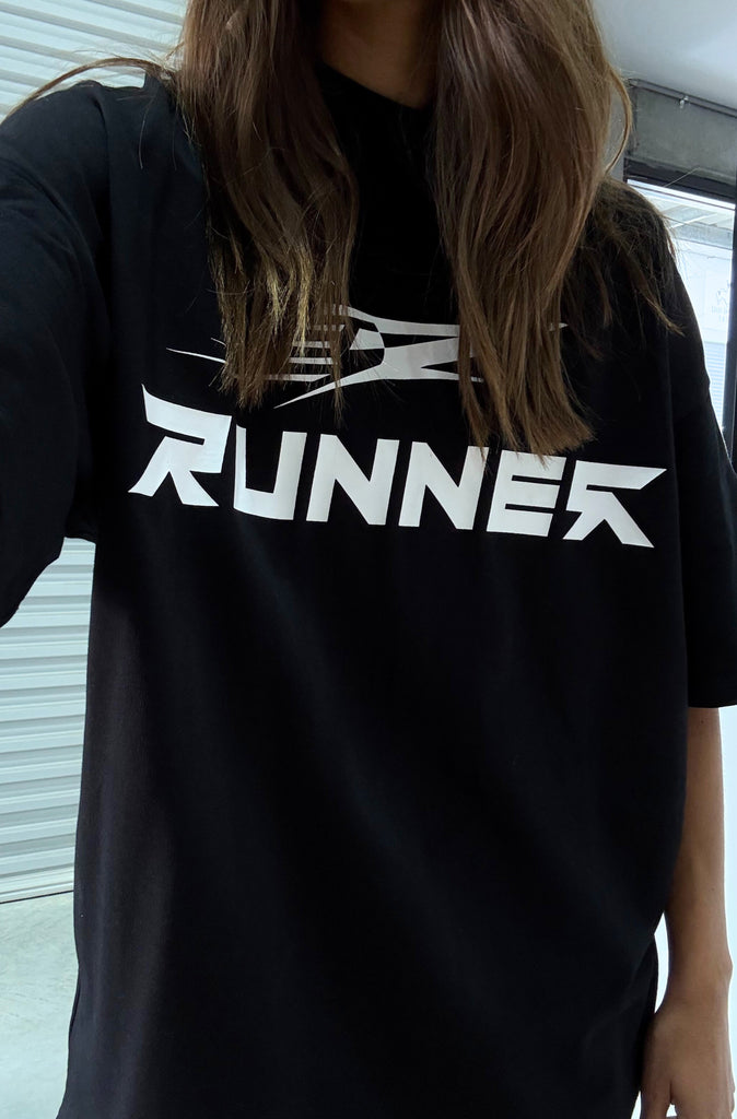 Road Runner Tee - Black & White