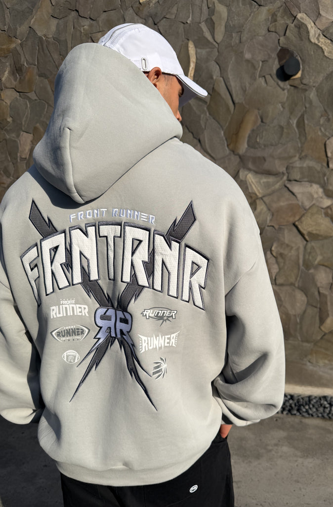 FRNTRNR Bolt Hoodie Grey