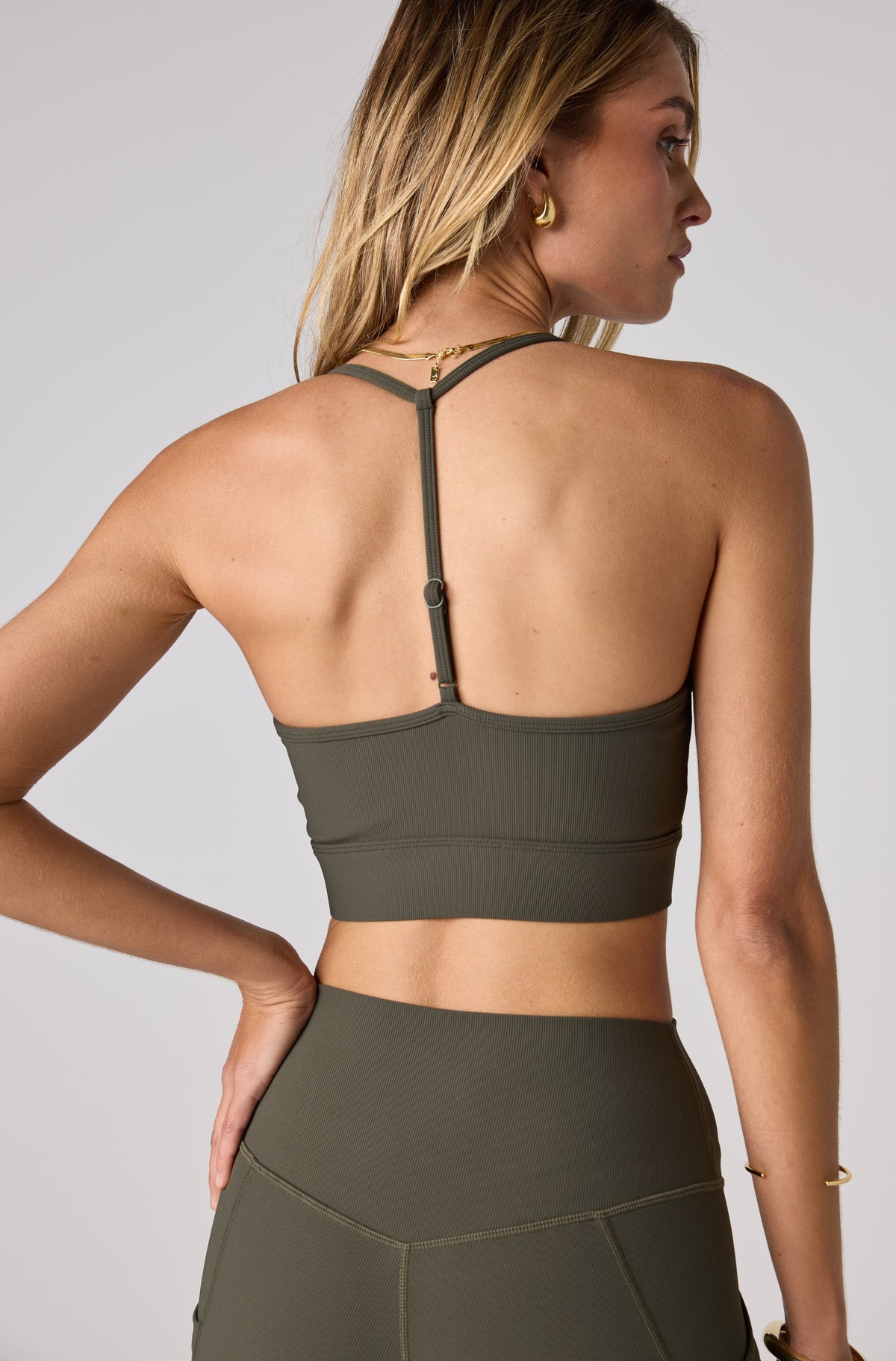 FRNTRNR T-Bar Crop - Khaki