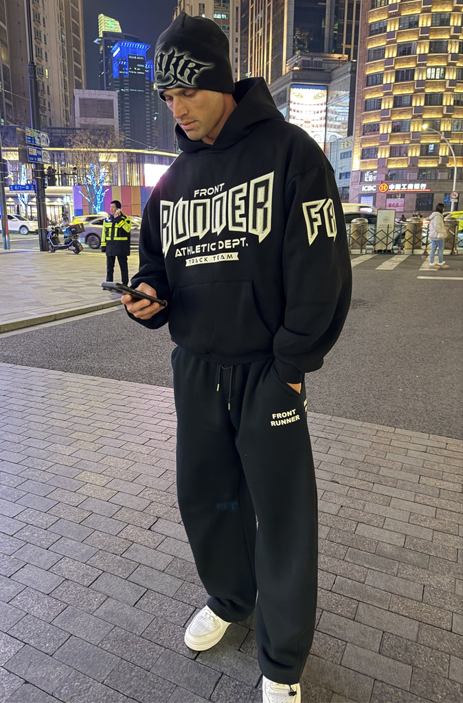 Running Dept. Barrel Leg Trackpant Black