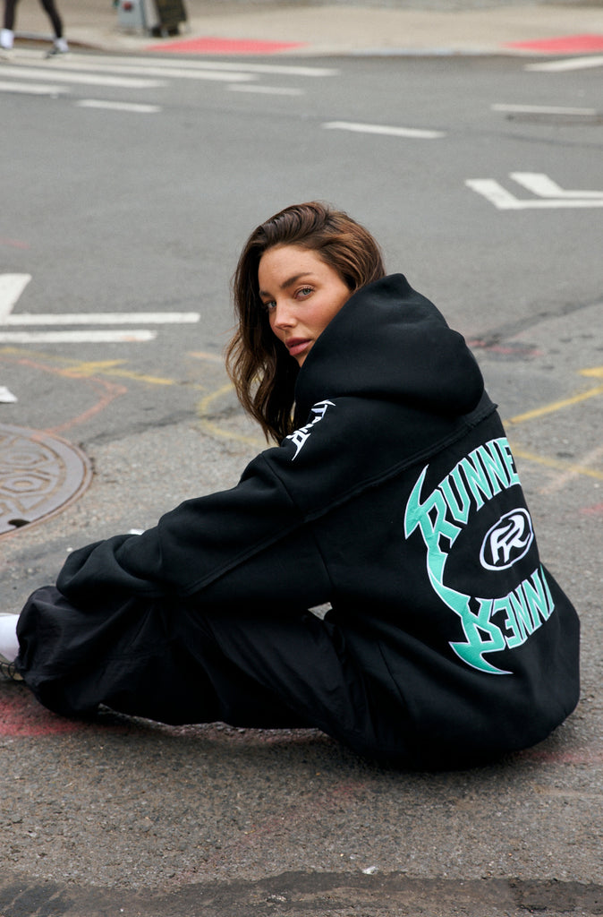 Vortex Hoodie Black Tiffany