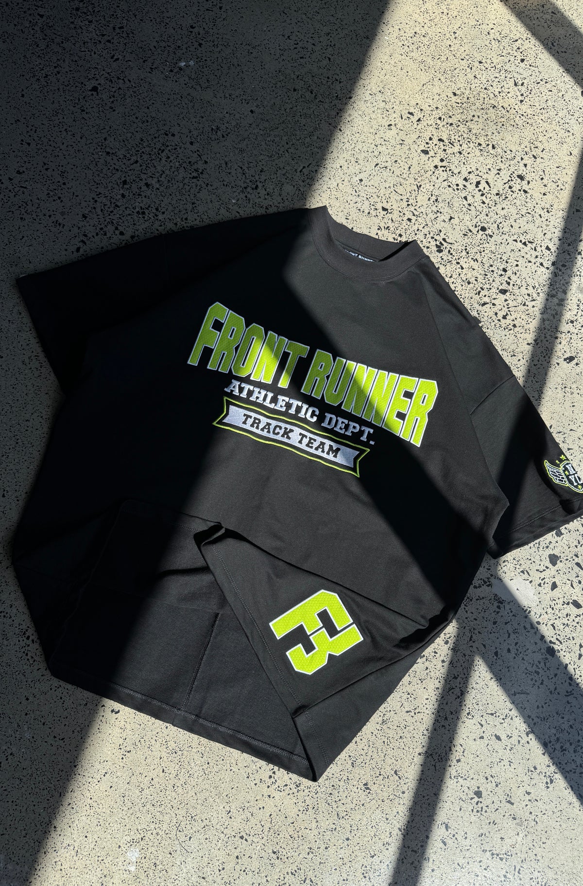 Athletic Department Tee - Black/Lime - Hover