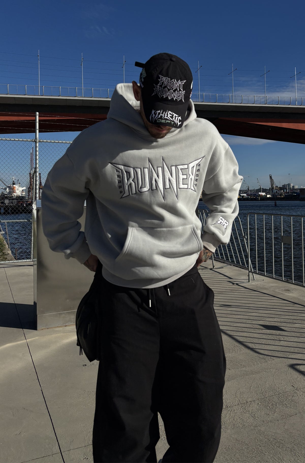 FRNTRNR Bolt Hoodie Grey [men]