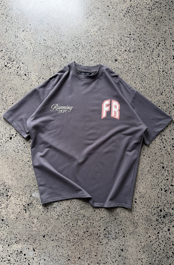 Classic Running Dept Tee Charcoal