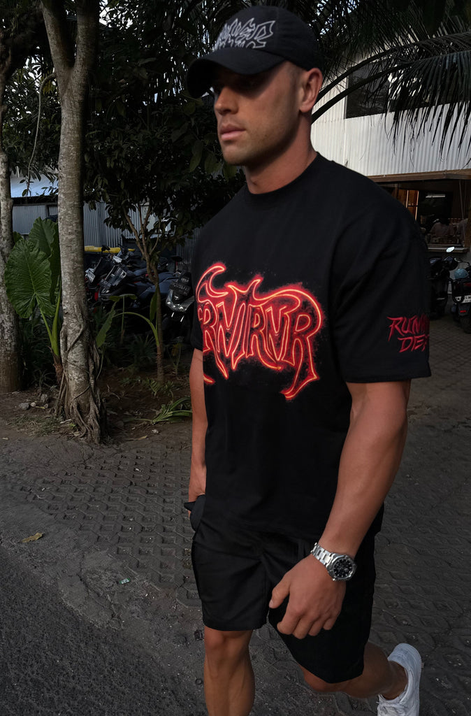 On Fire Tee - Black Fire