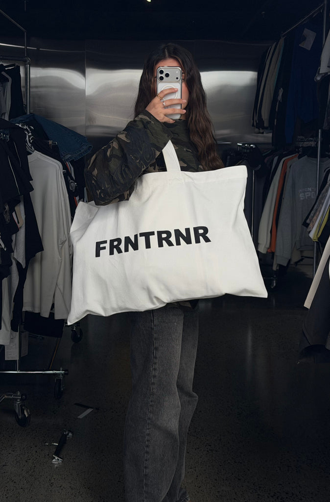 FRNTRNR Oversized Tote White