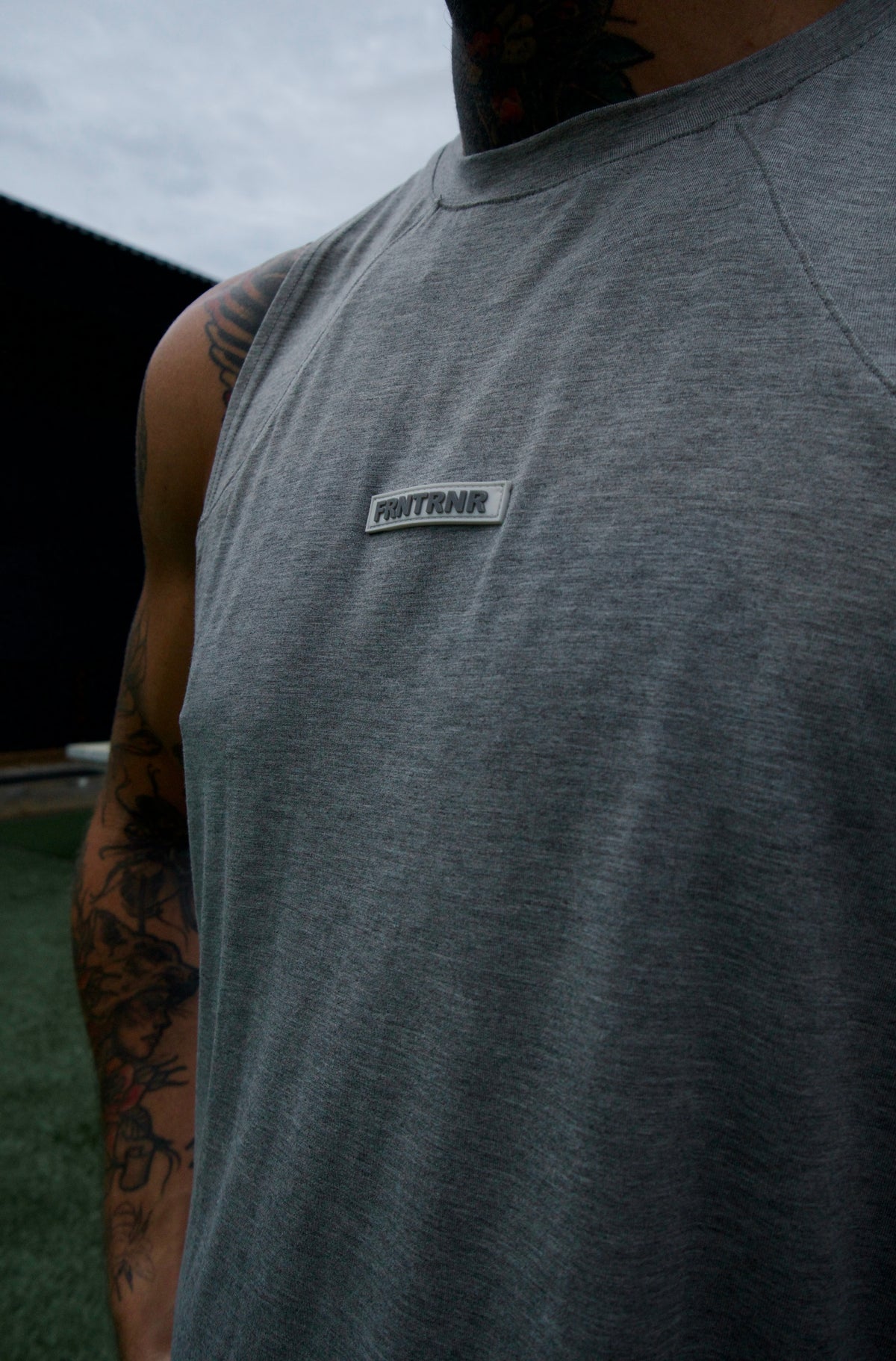 FRNTRNR Taper Tank - Grey Marle