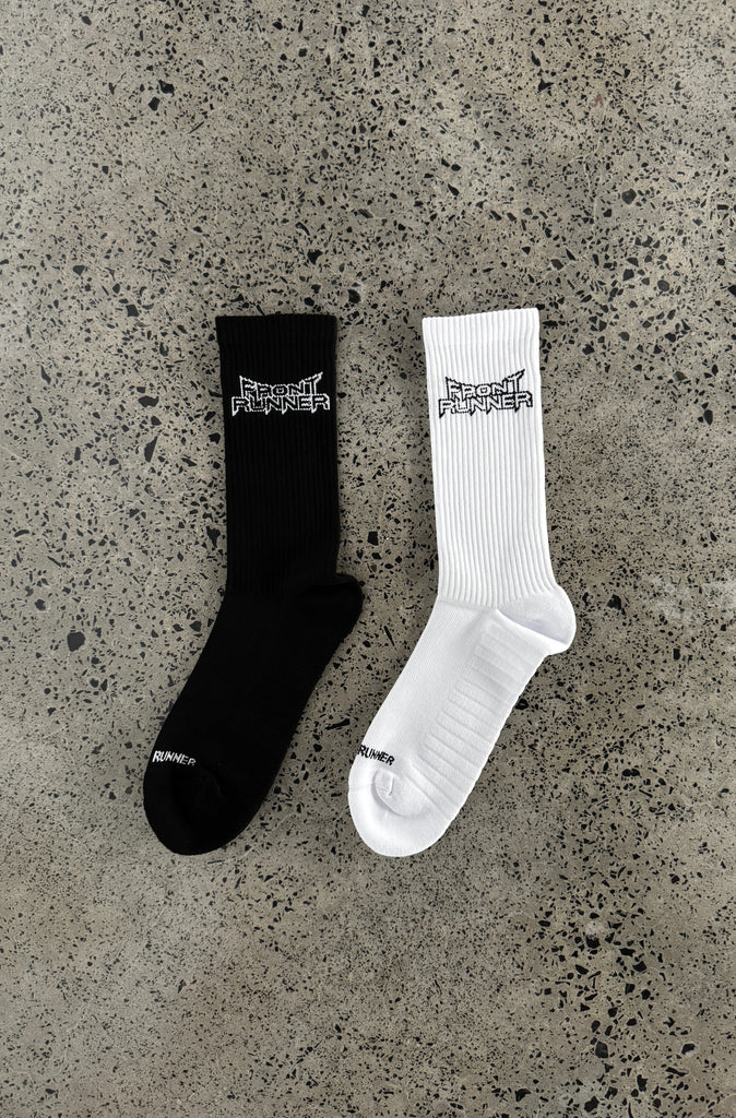 Signal Socks 2pk - White/Black
