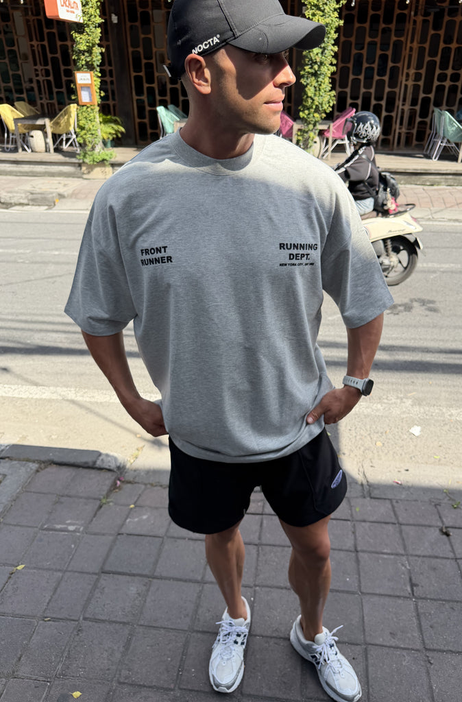Running Dept Tee Grey Marle