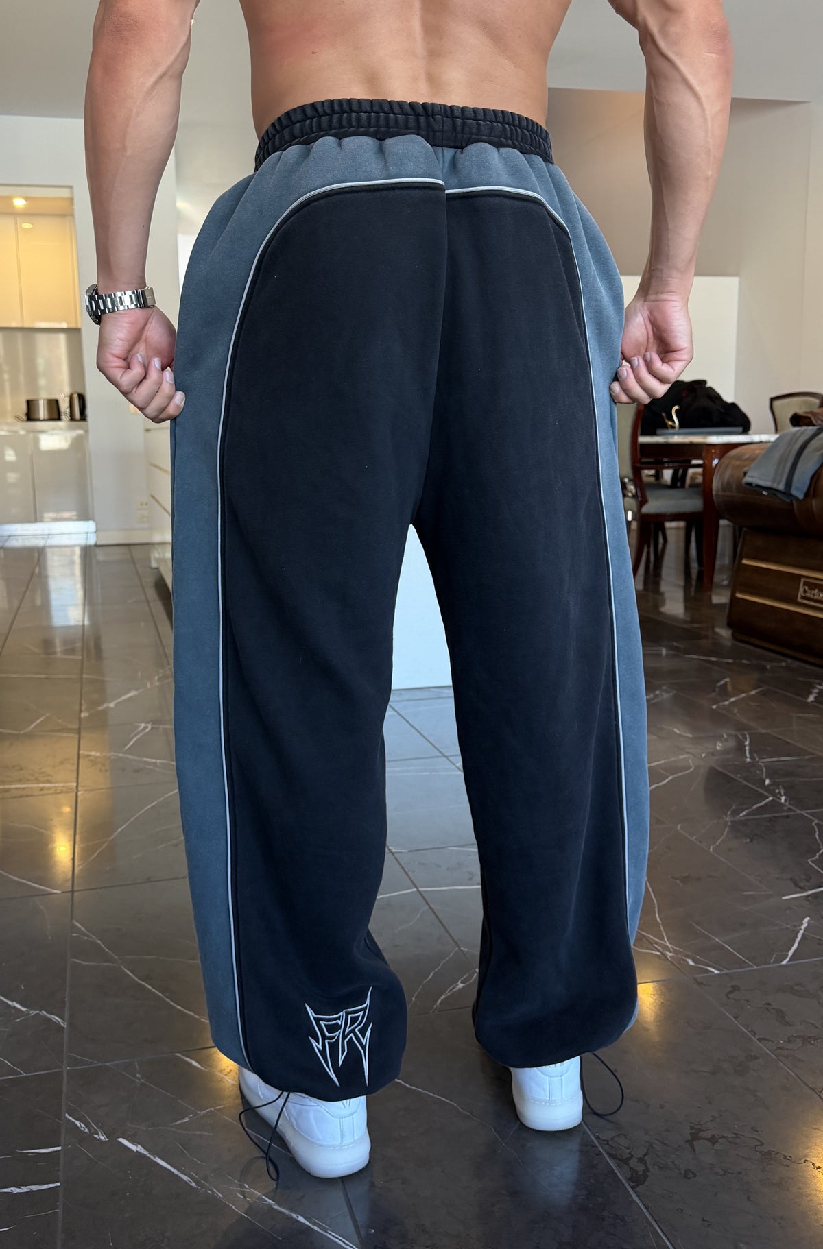 2 Tone Barrel Pant Washed Black [men]