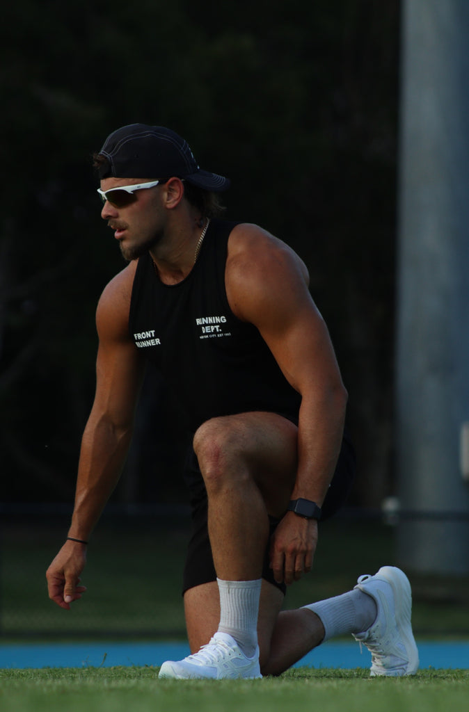 Running Dept Singlet - Black