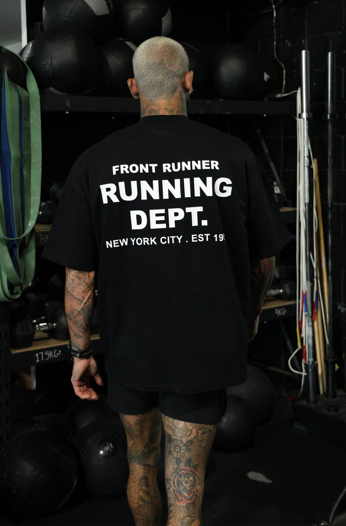 Running Dept Tee Black/White [men]