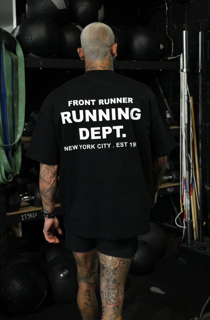 Running Dept Tee Black/White