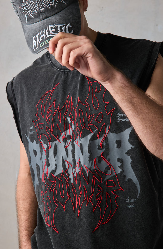 Burn Tank - Washed Black