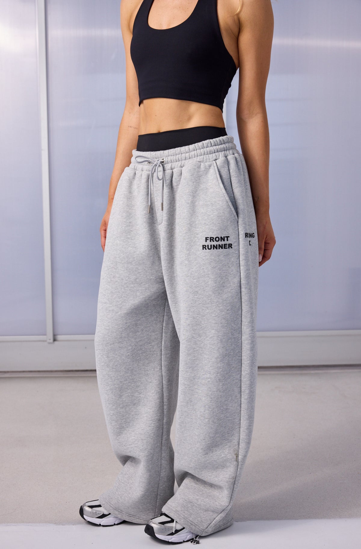Running Dept. Barrel Leg Trackpant Grey Marle [women]