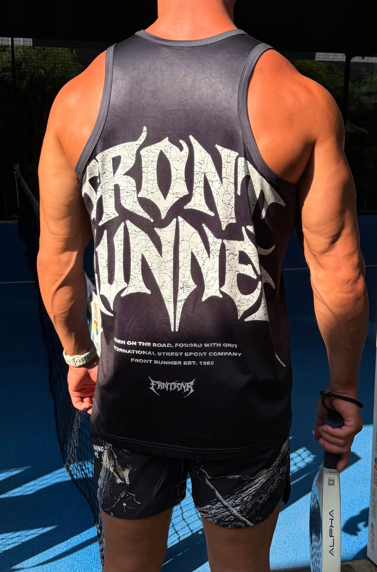 Forged Singlet Navy [men]