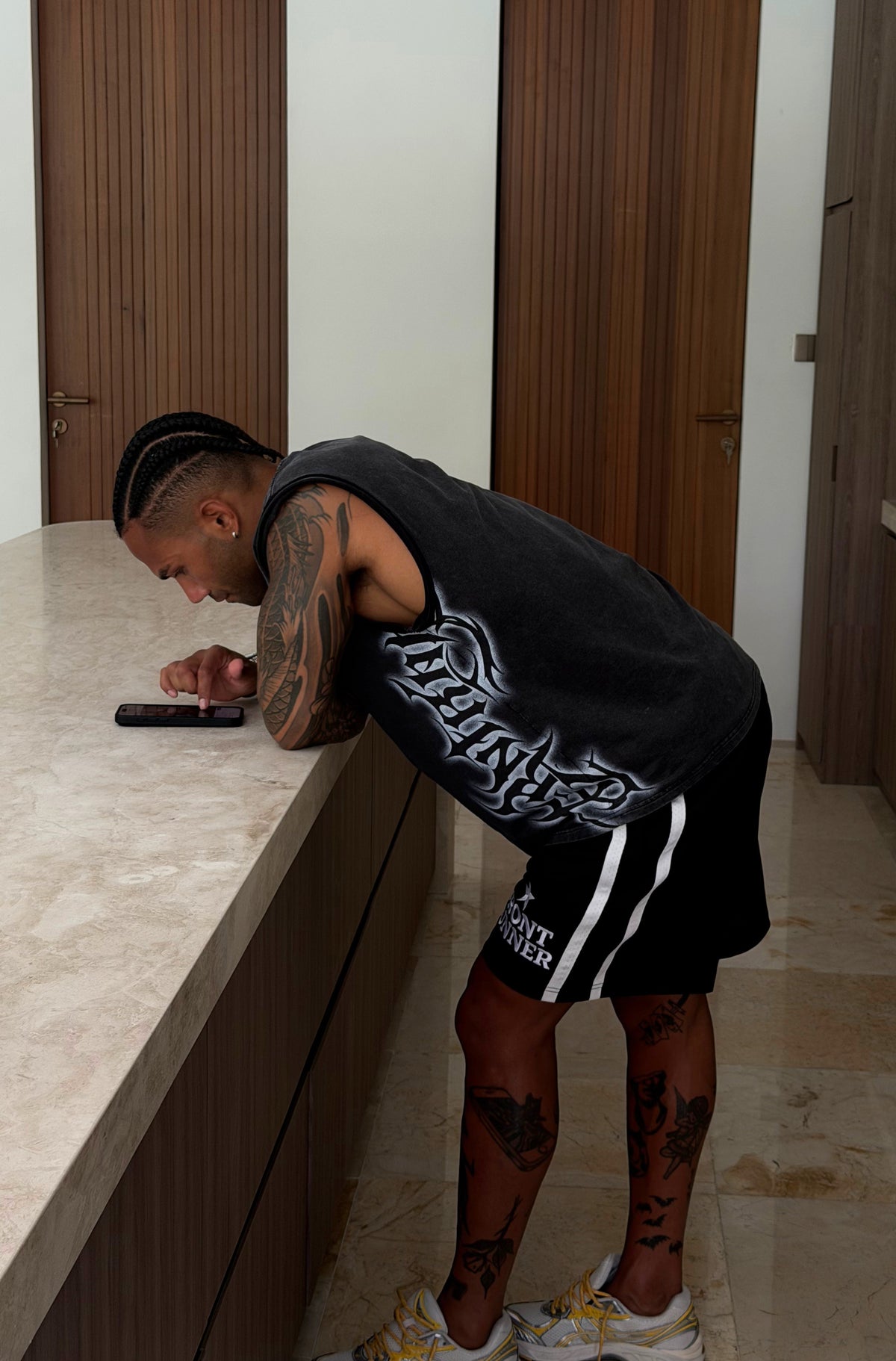 Outlaw Tank Washed Black [men]