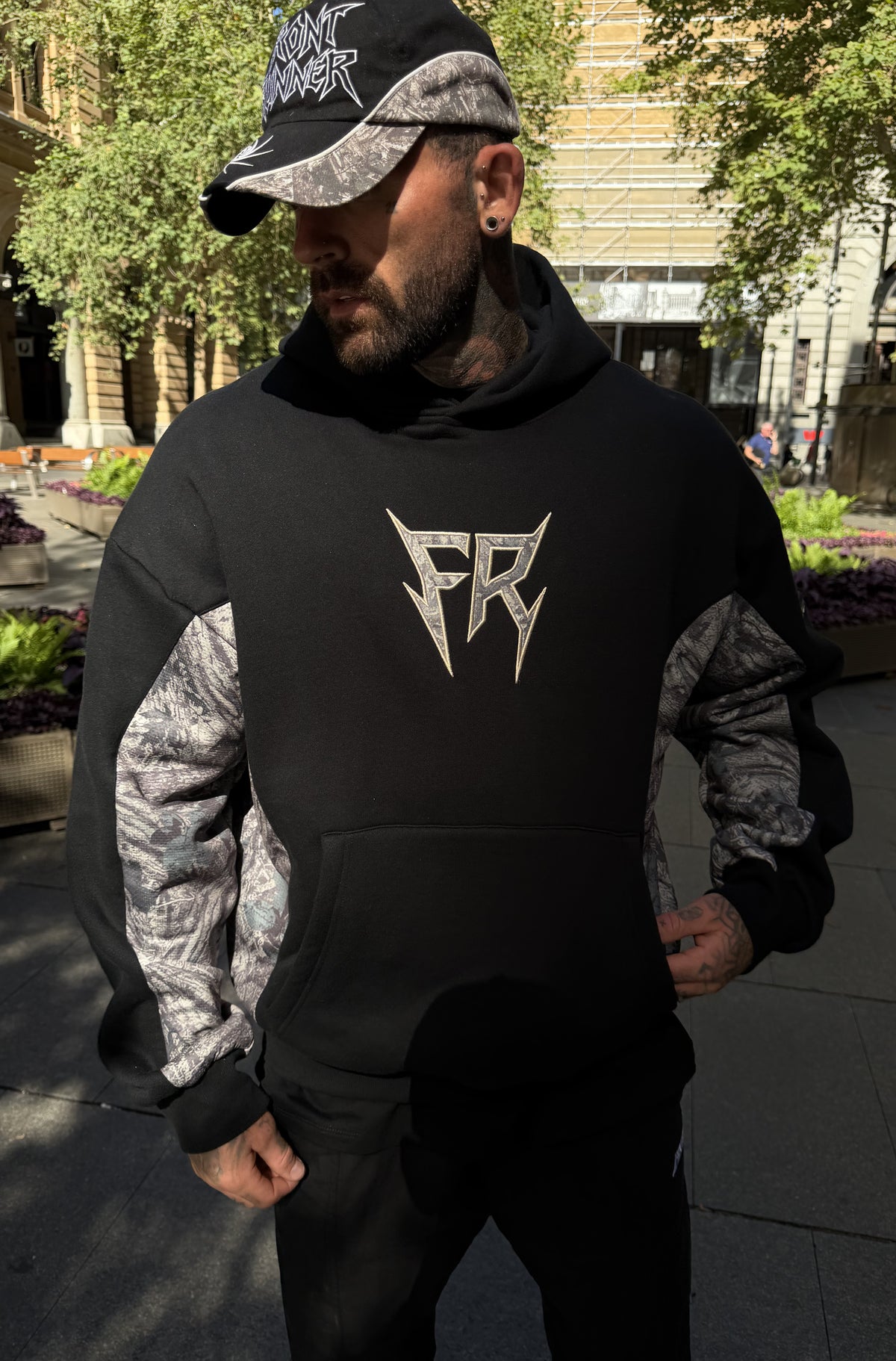 No Mercy Hoodie Black Camo [men]