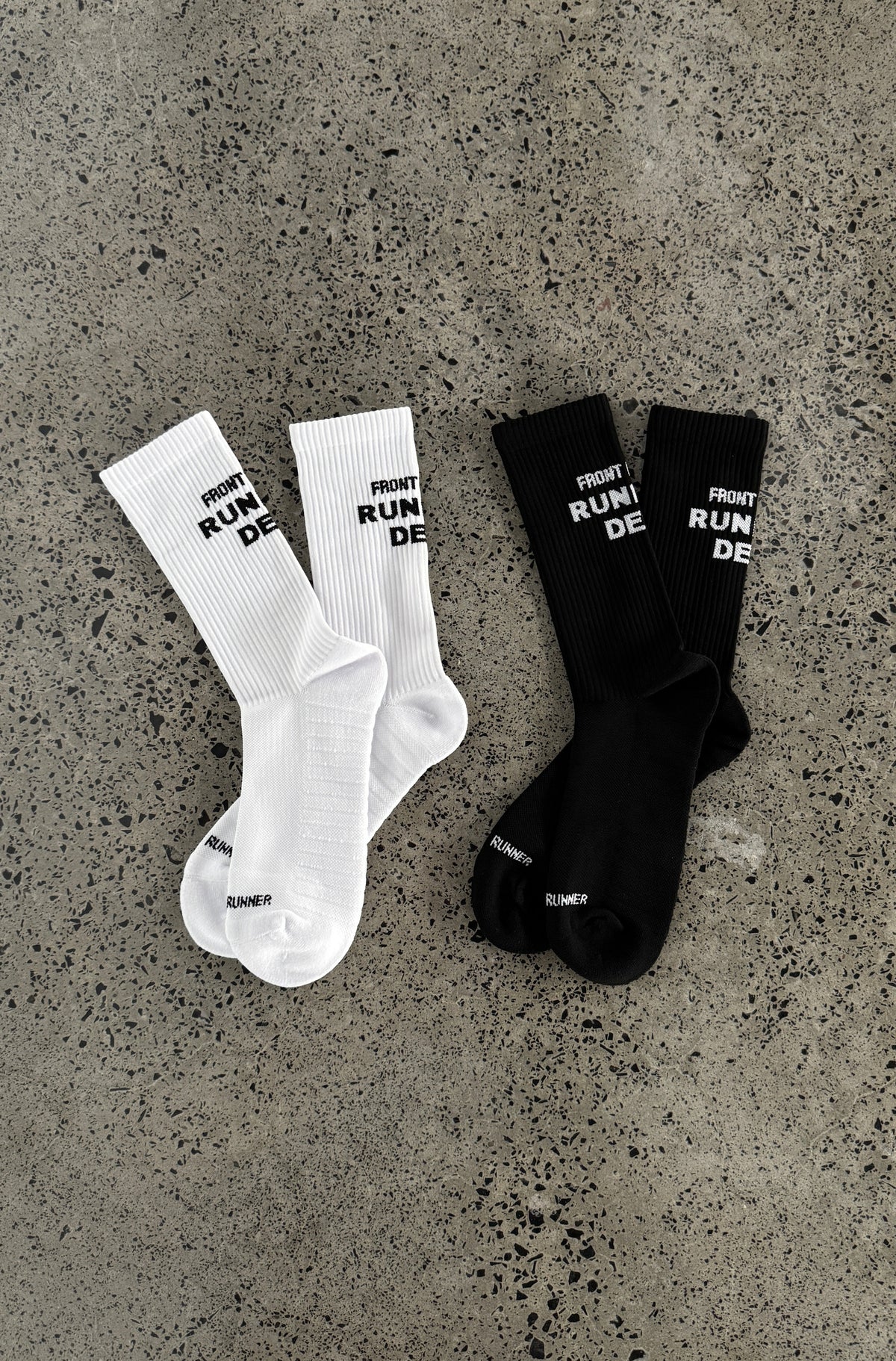 Running Dept Socks 2pk - White/Black - Women