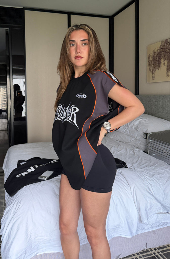 Kinetic Sleeveless Jersey Black Mandarin