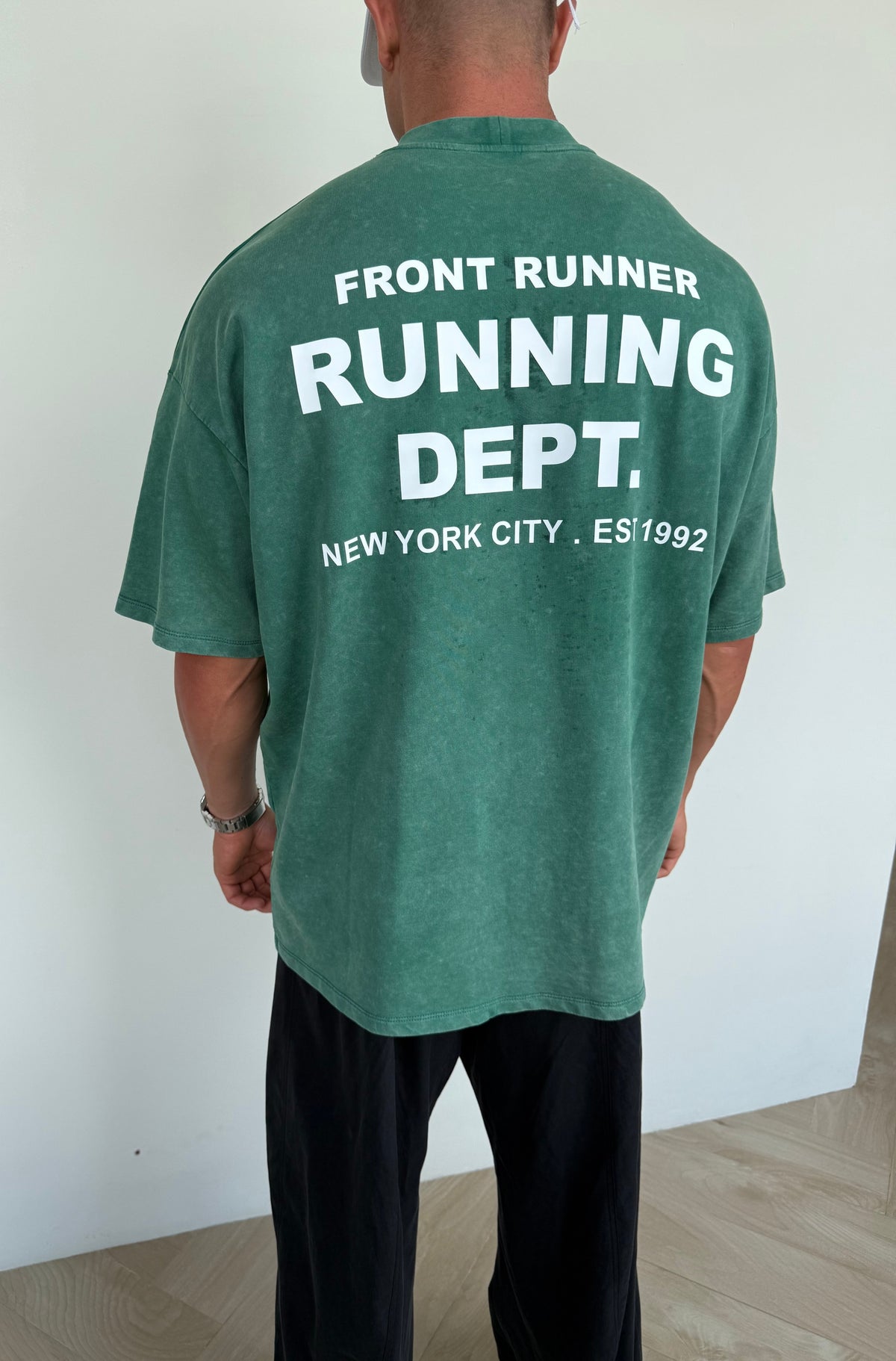 Running Dept Tee - Emerald Wash - Men