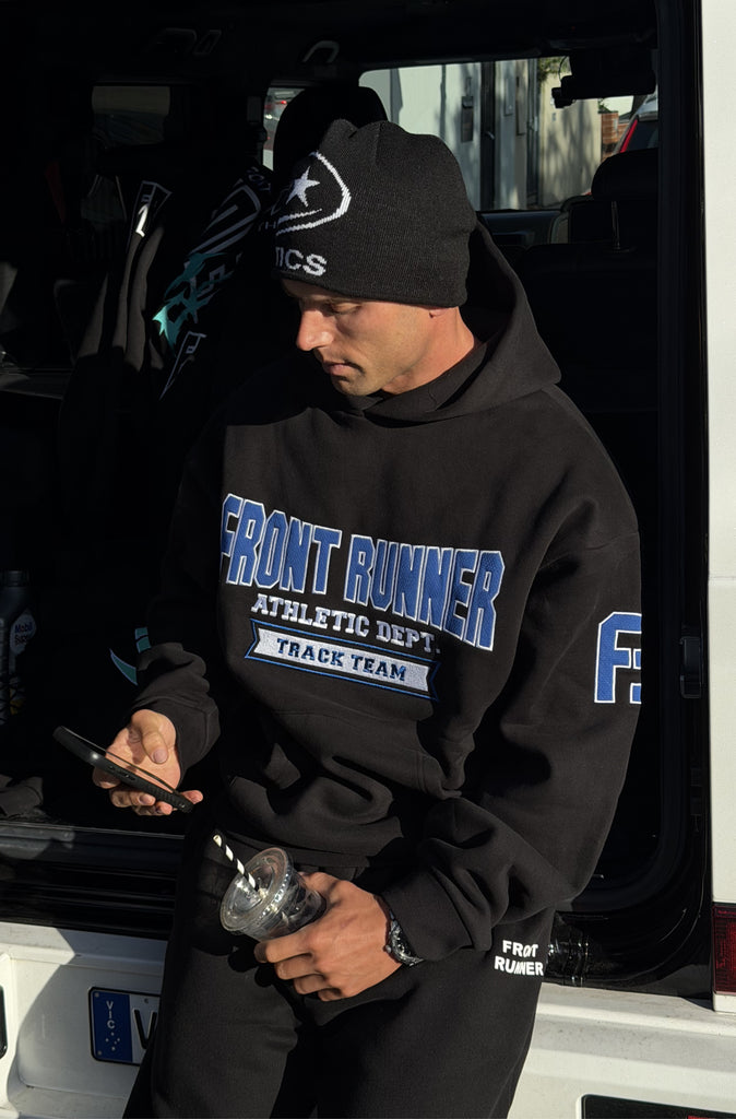 Athletic Department Hoodie Black Cobalt