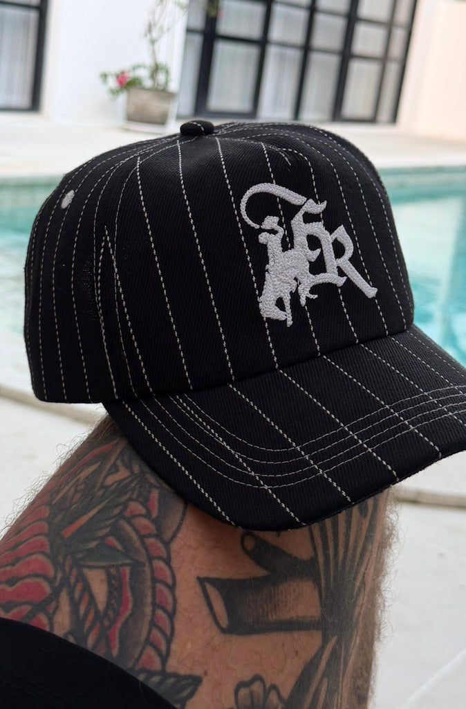 FR Rodeo 5 Panel Cap Black Pinstripe