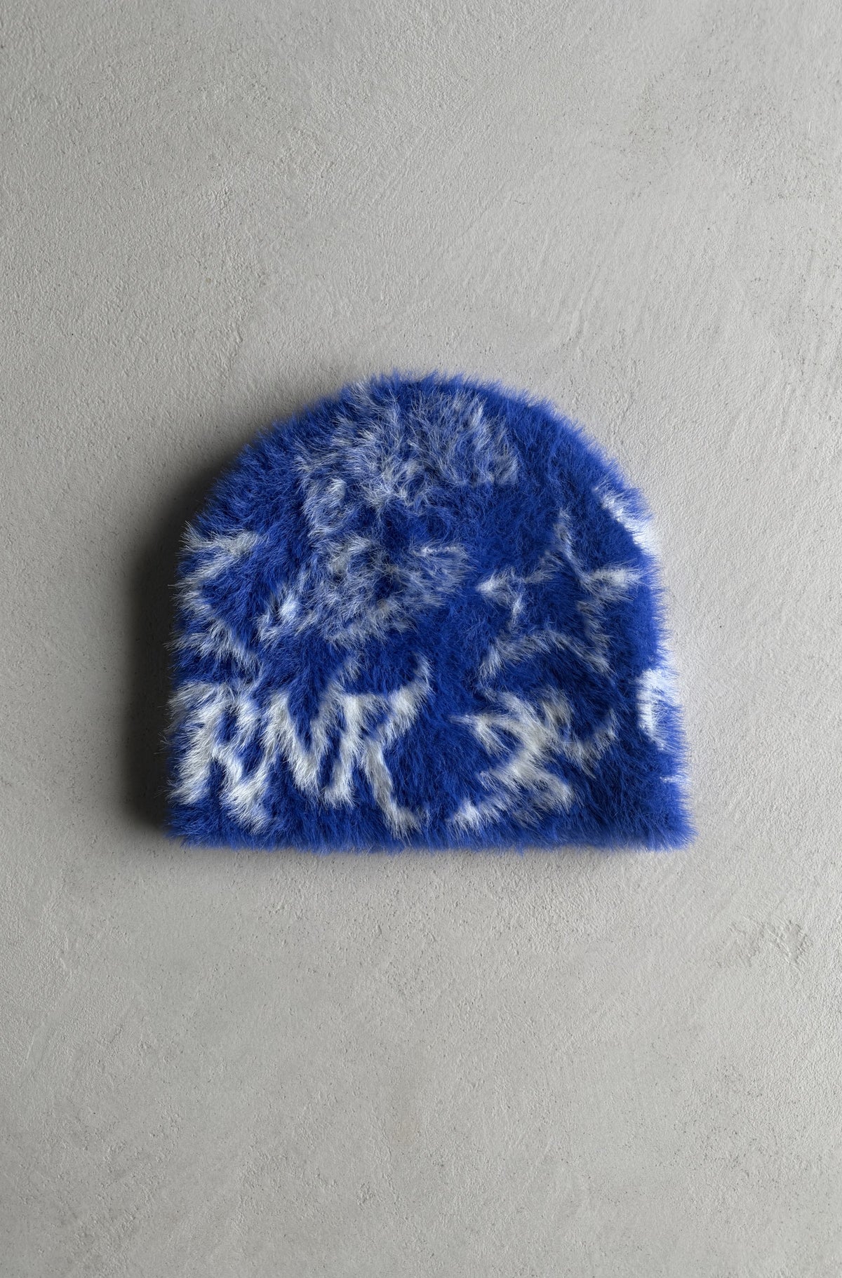 Runner Remix Fuzzy Skull Beanie Cobalt