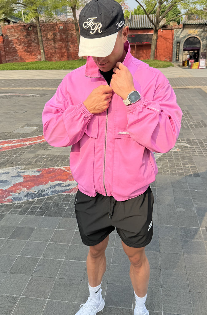 Fracture Bomber Jacket Bubblegum