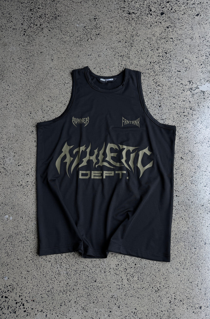 Vapour Dept Singlet - Black/Khaki