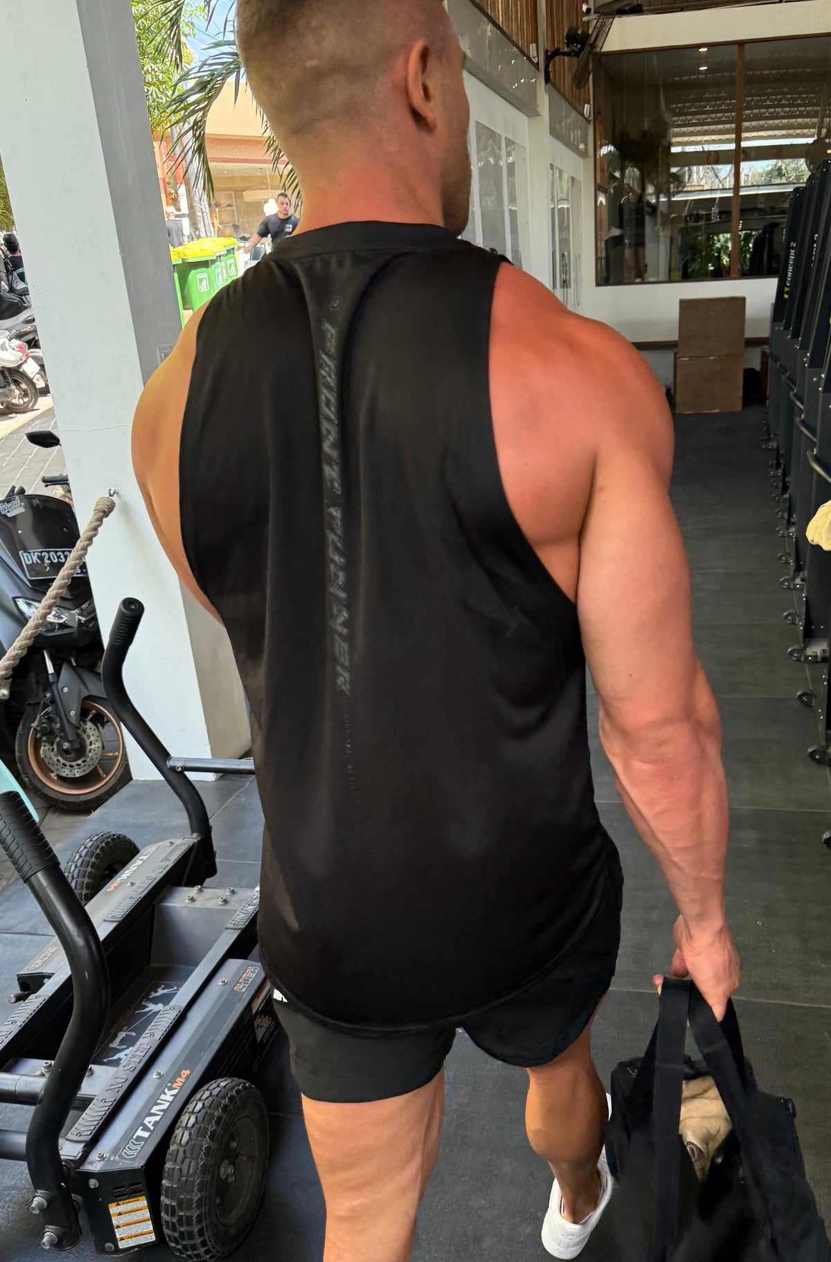 Tribal Dept Singlet - Black