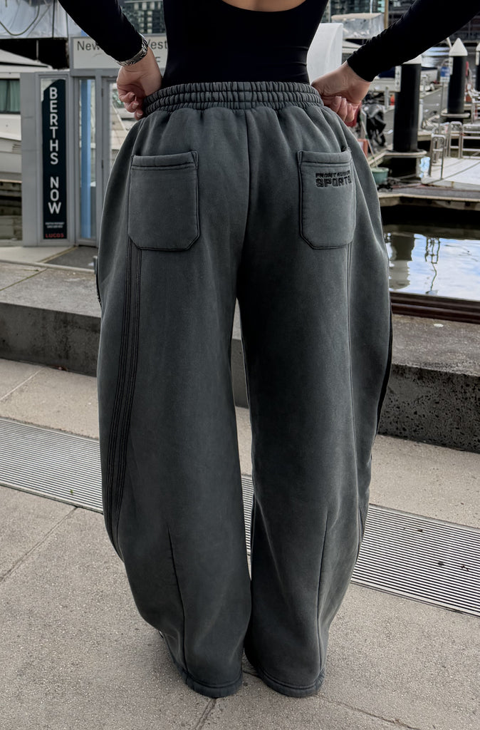 FR Sports Stripe Barrel Pants Concrete