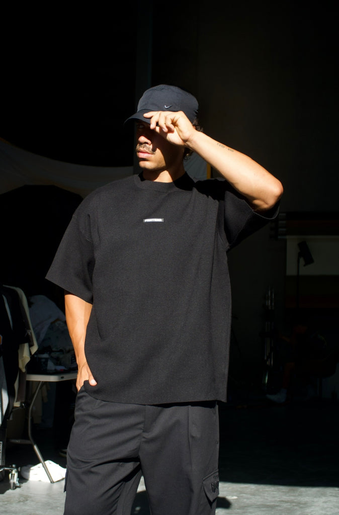 Milano Knit Tee - Black