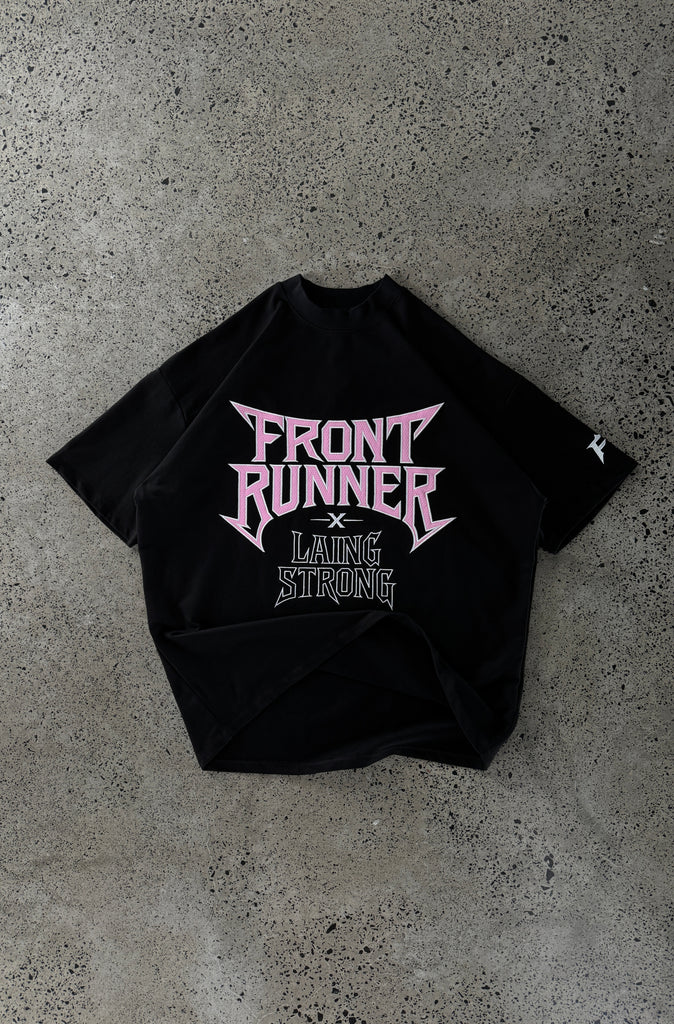 Lead the Charge Tee - Black Bubblegum