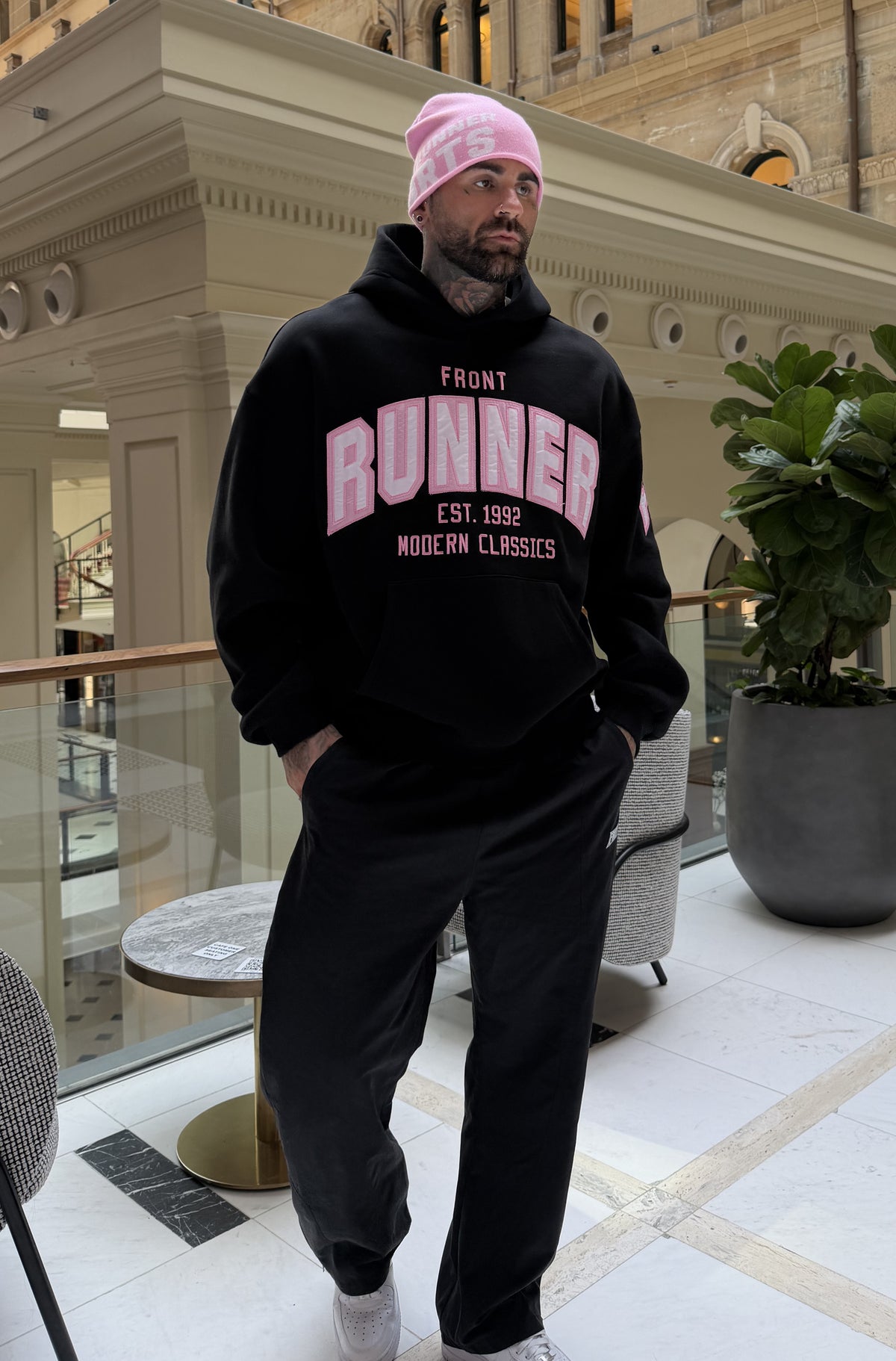 Classic Front Hoodie Black Candy [men]