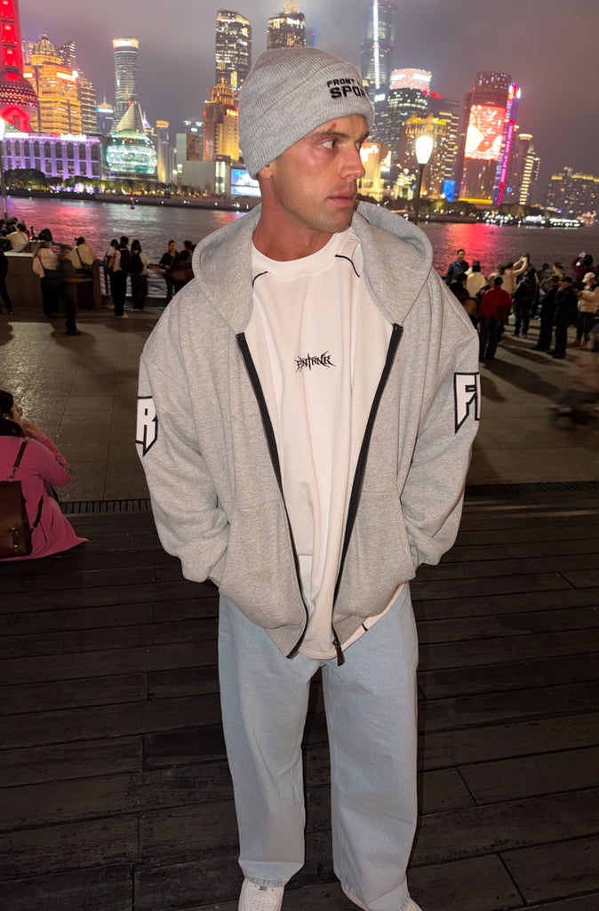 Razor Zip Hoodie Grey Marle [men]