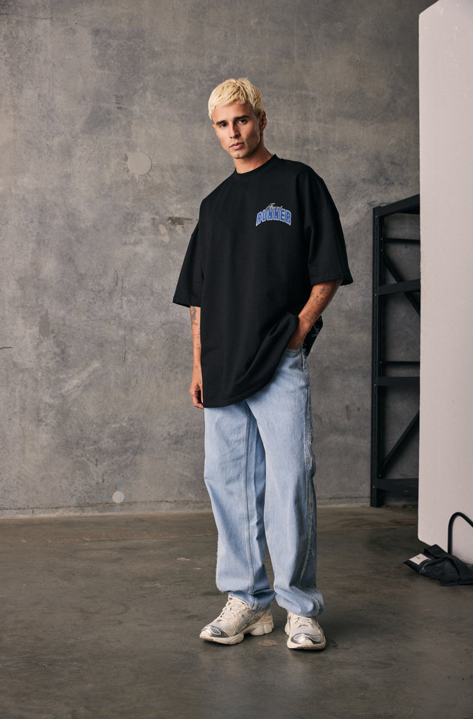 Brooklyn Tee - Blue Black