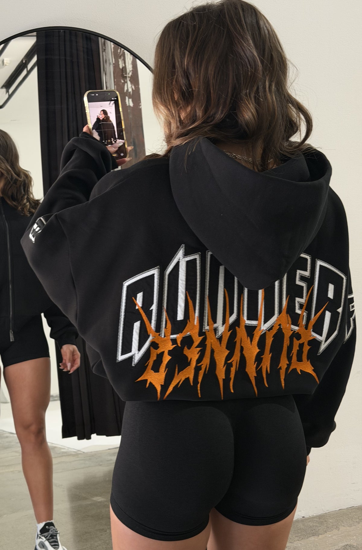 Razor Zip Hoodie Black Mandarin [women]