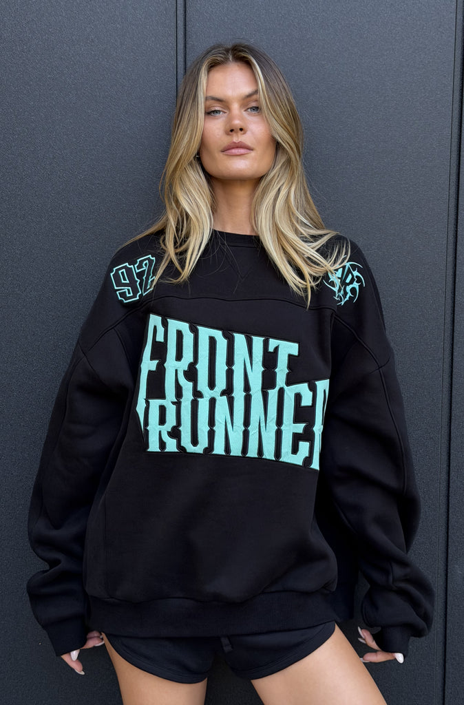 Pyro Crewneck Black Tiffany [women]