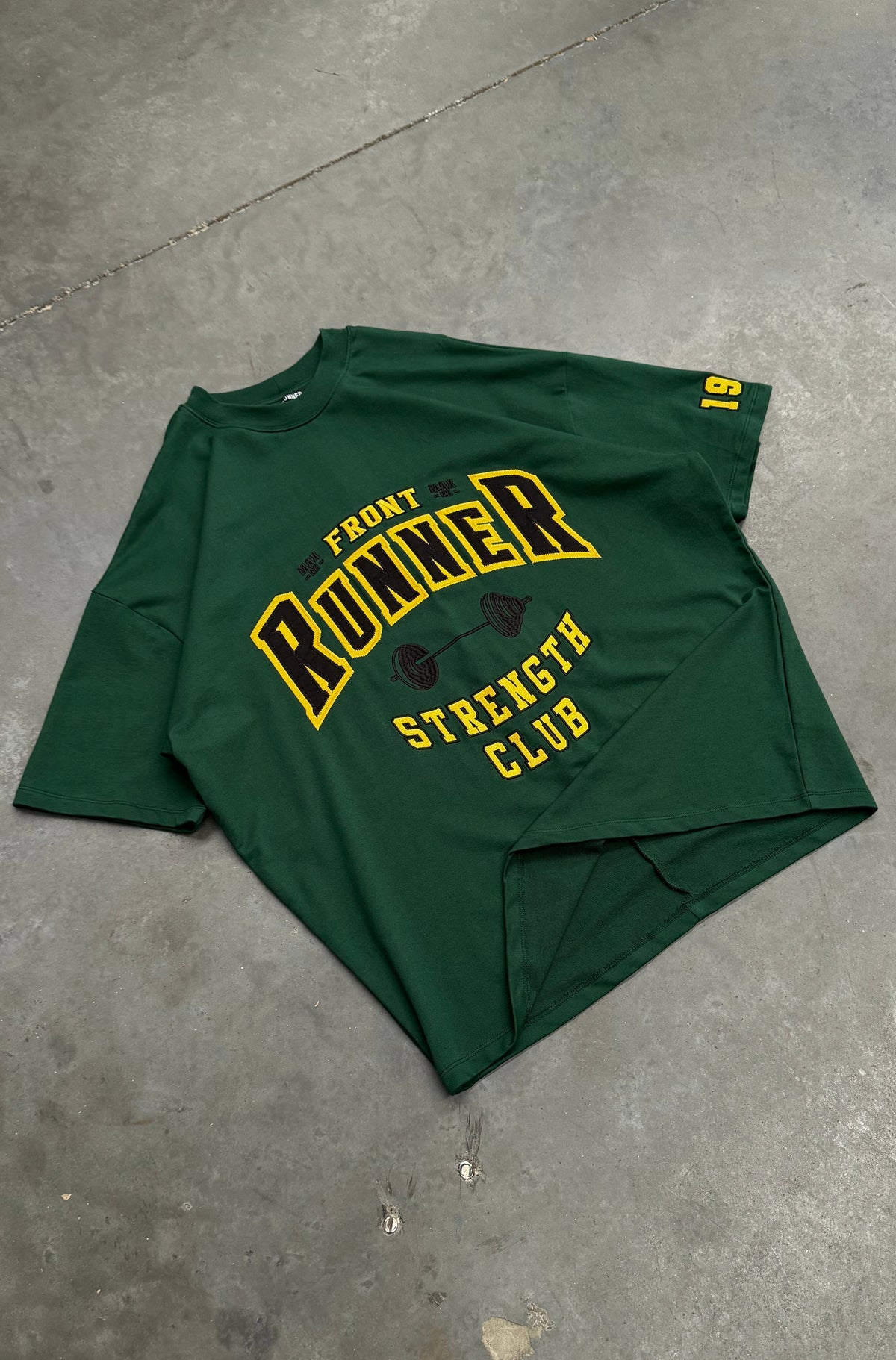 Strength Tee - College Green - Hover