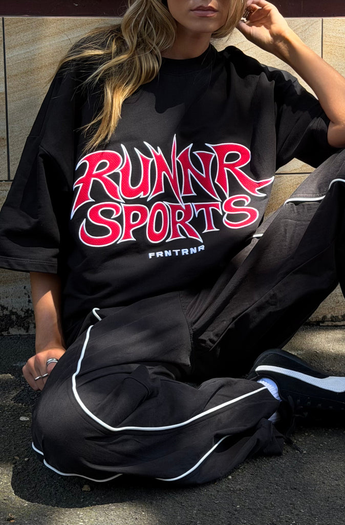 Runner Sports Tee Black Cherry