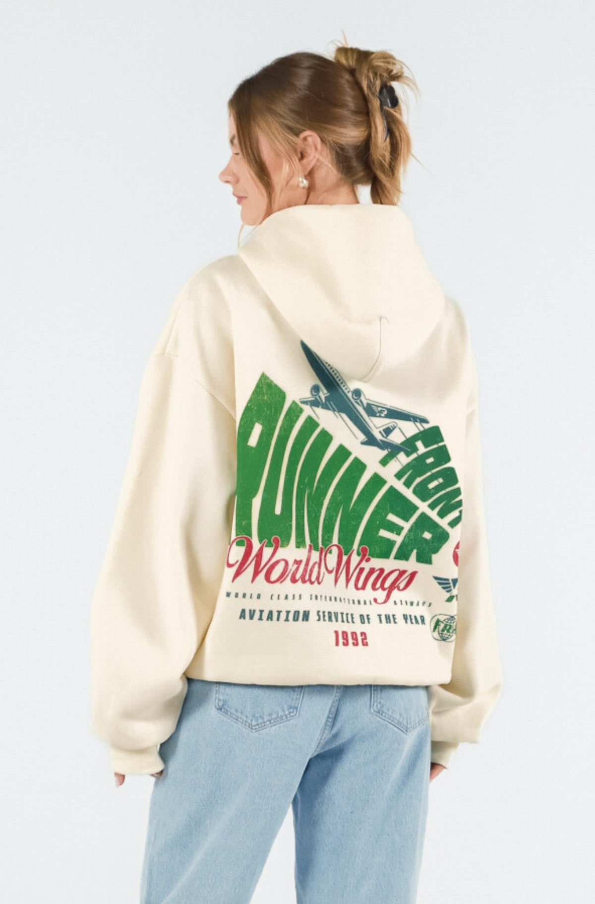 World Wings Hoodie - Vanilla