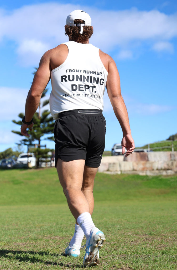 Running Dept Tech Singlet - White
