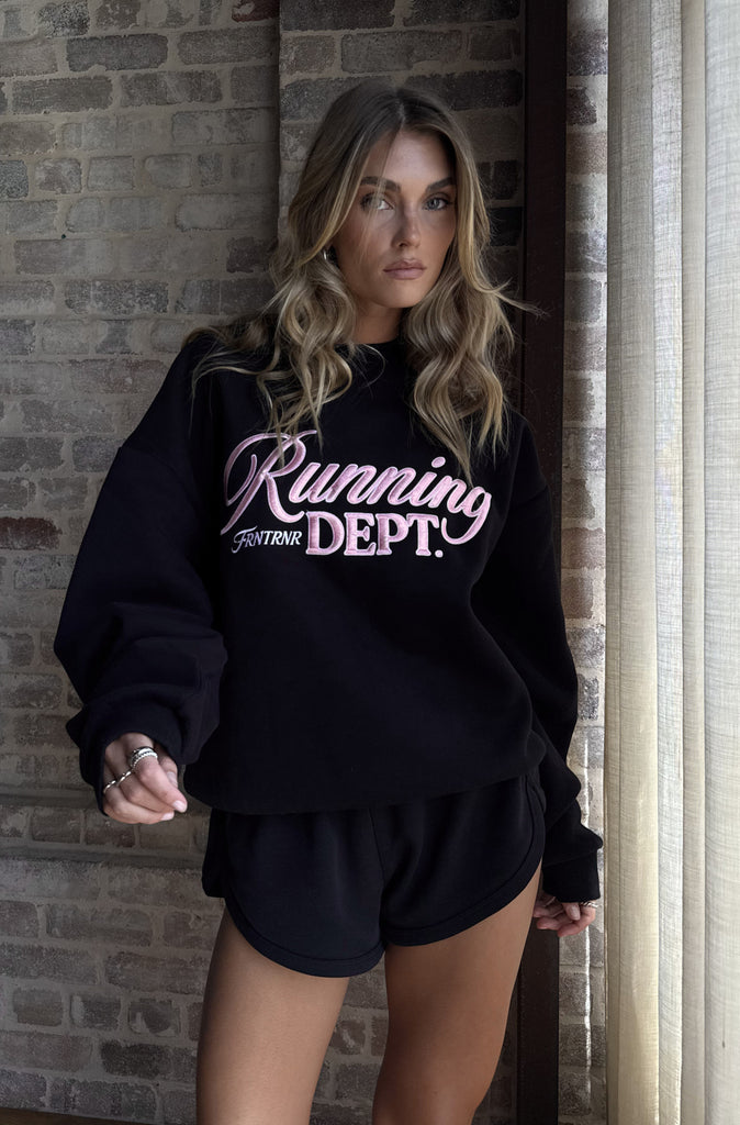 Founder Crewneck Black Candy [women]
