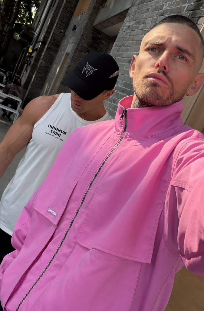 Fracture Bomber Jacket Bubblegum