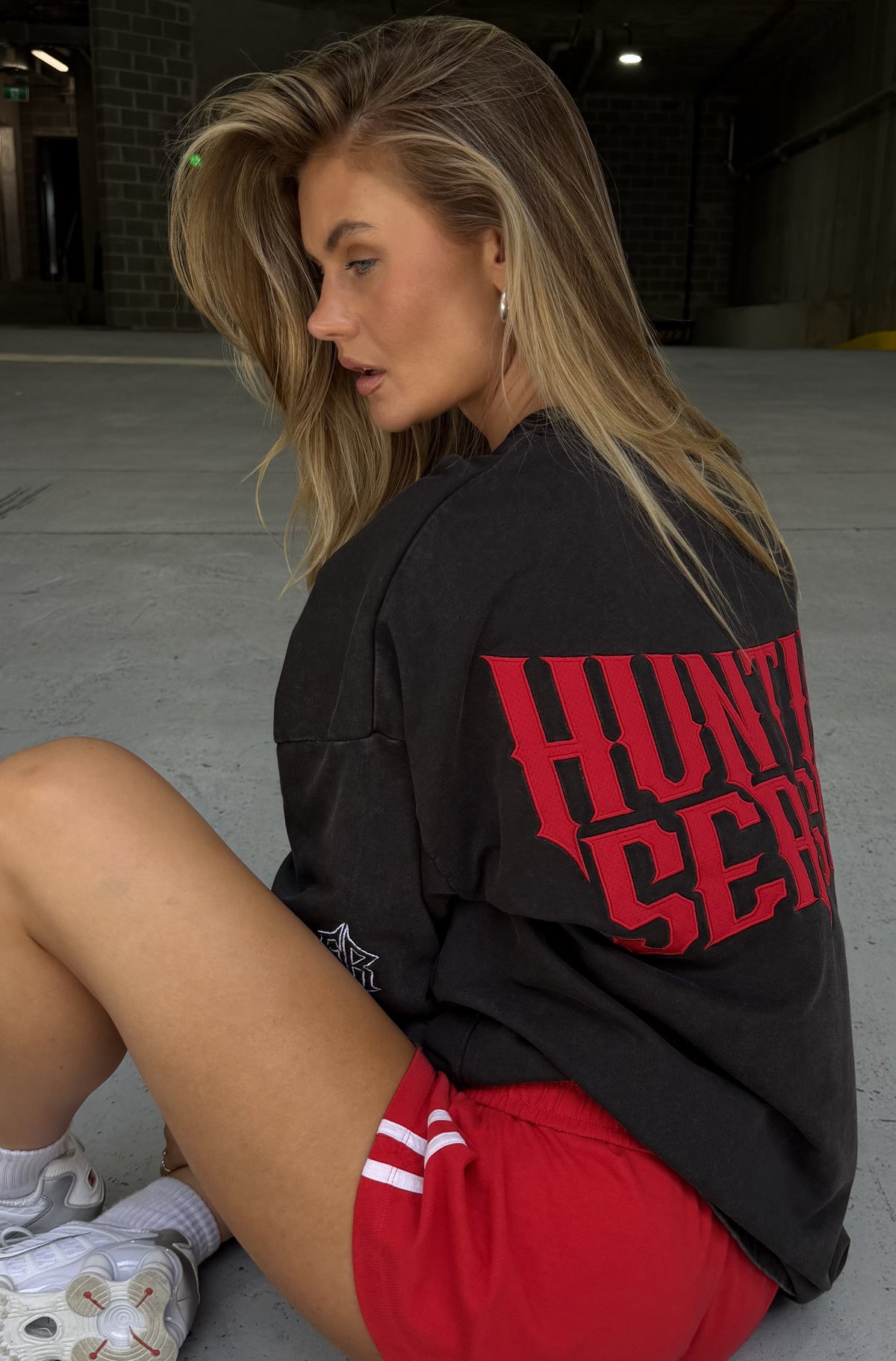 Hunting Season Tee Washed Black [women]
